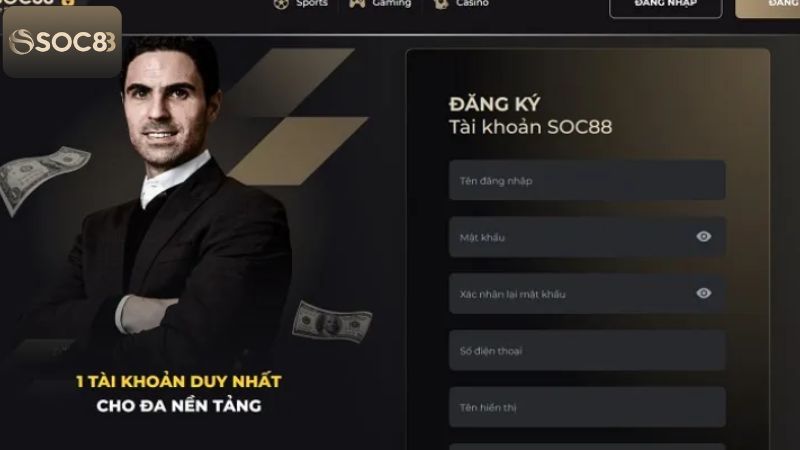 Đăng Ký Soc88 - Hướng Dẫn Chi Tiết Tham Gia Nhà Cái 2 Điều kiện thiết yếu để tạo tài khoản tham gia