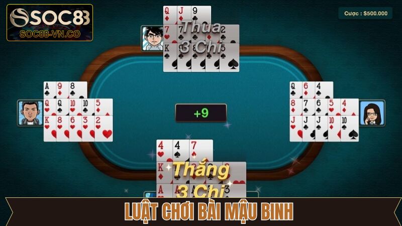 Luật tham gia bài mậu binh chi tiết  
